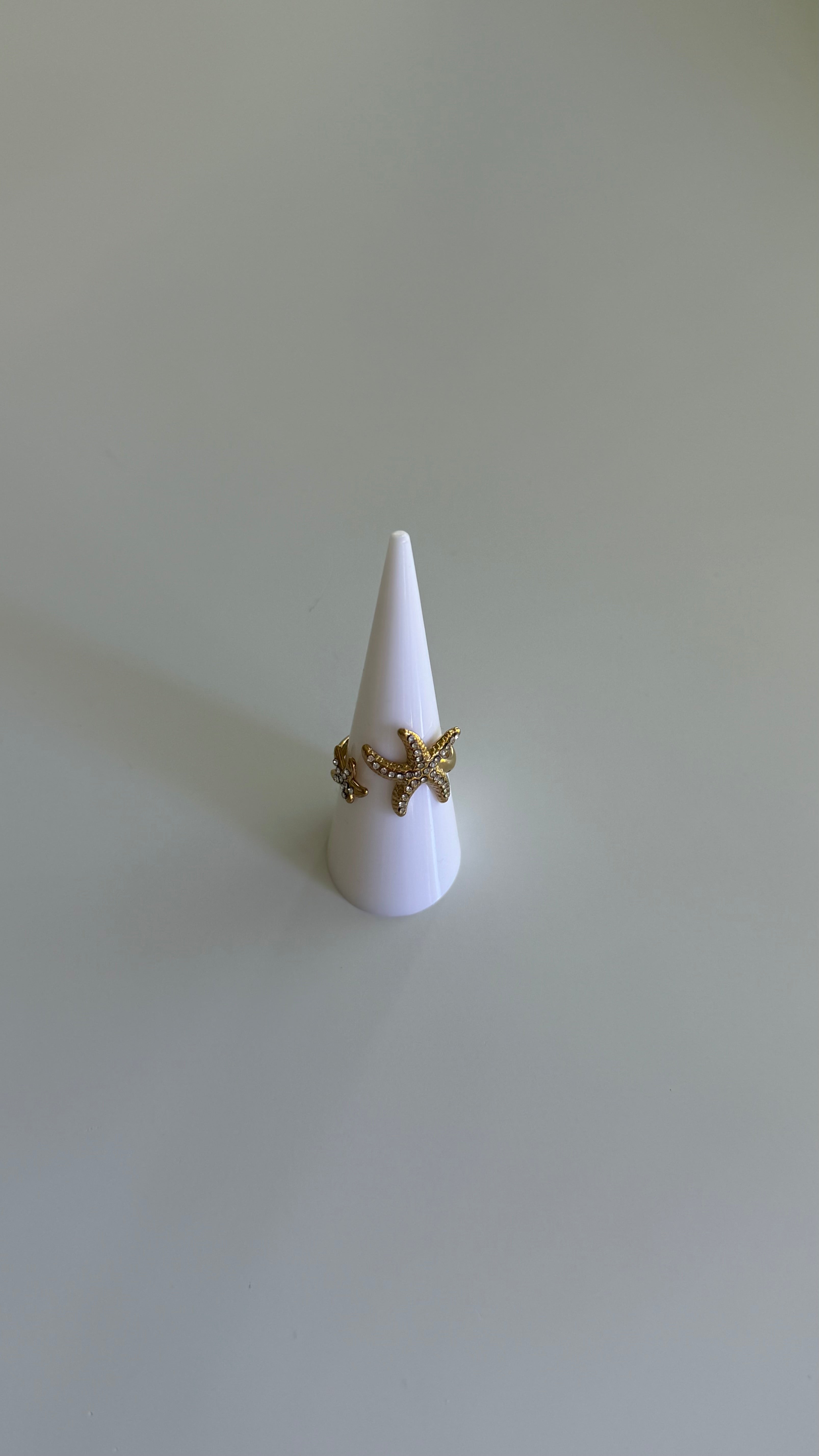 BAGUE - doré étoile de mer