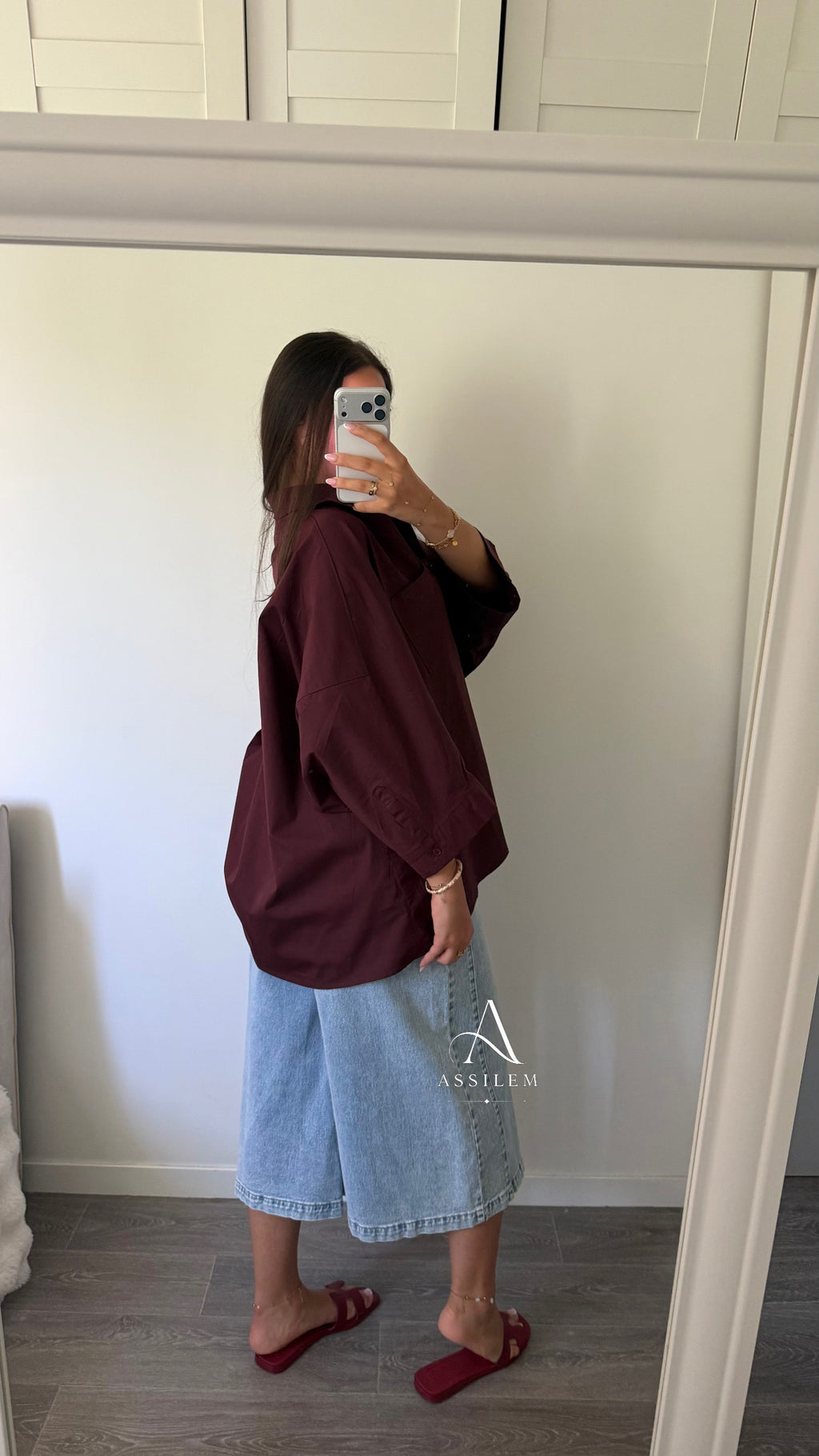 CHEMISE CASSY - bordeaux