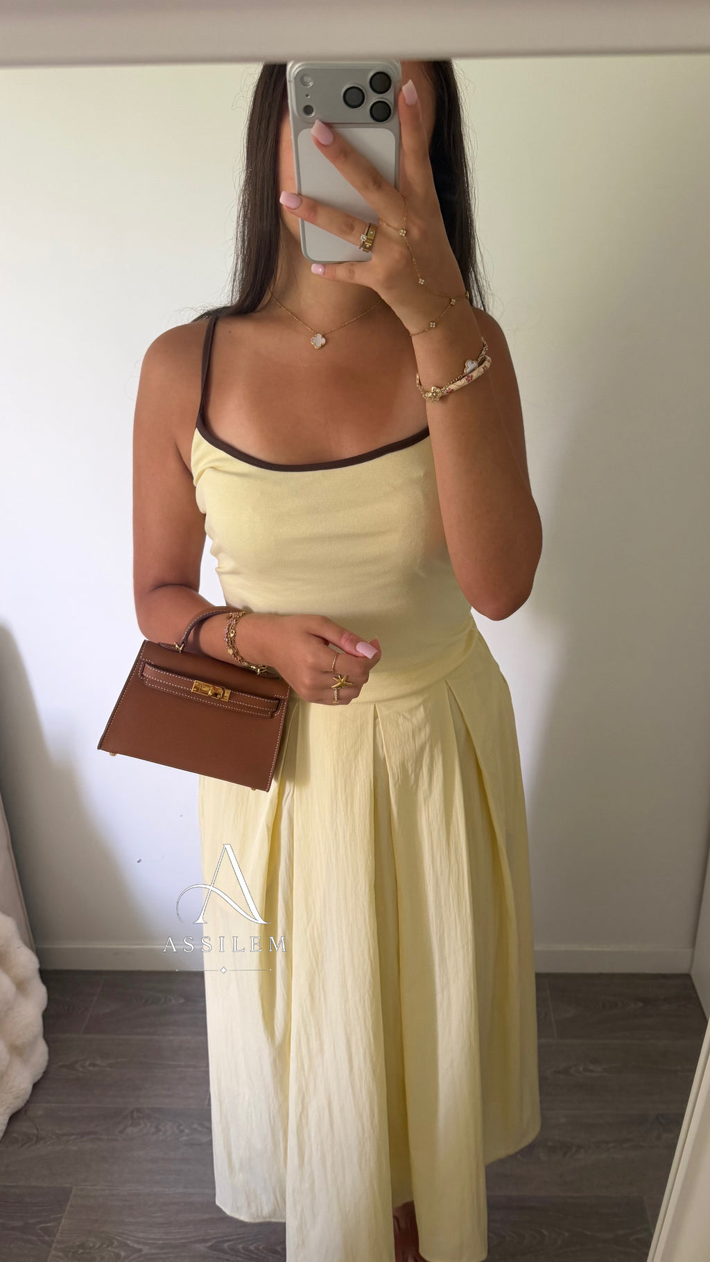 JUPE NELLY - jaune beurre