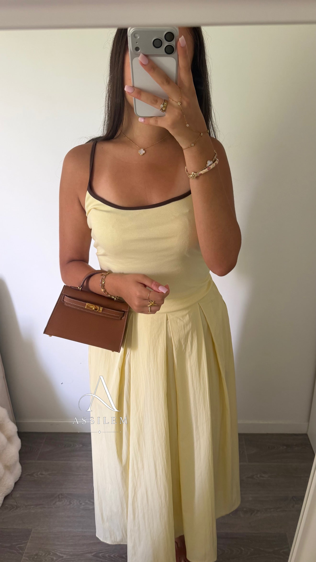 JUPE NELLY - jaune beurre