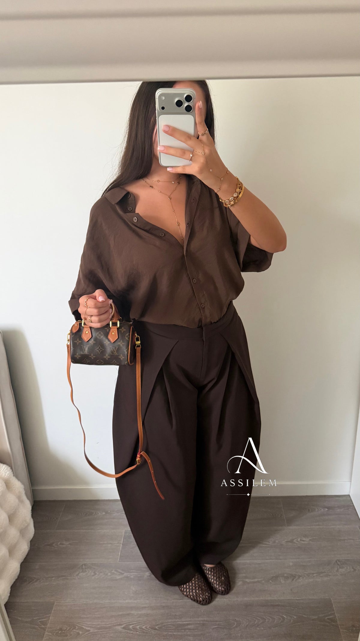 PANTALON LARA - marron