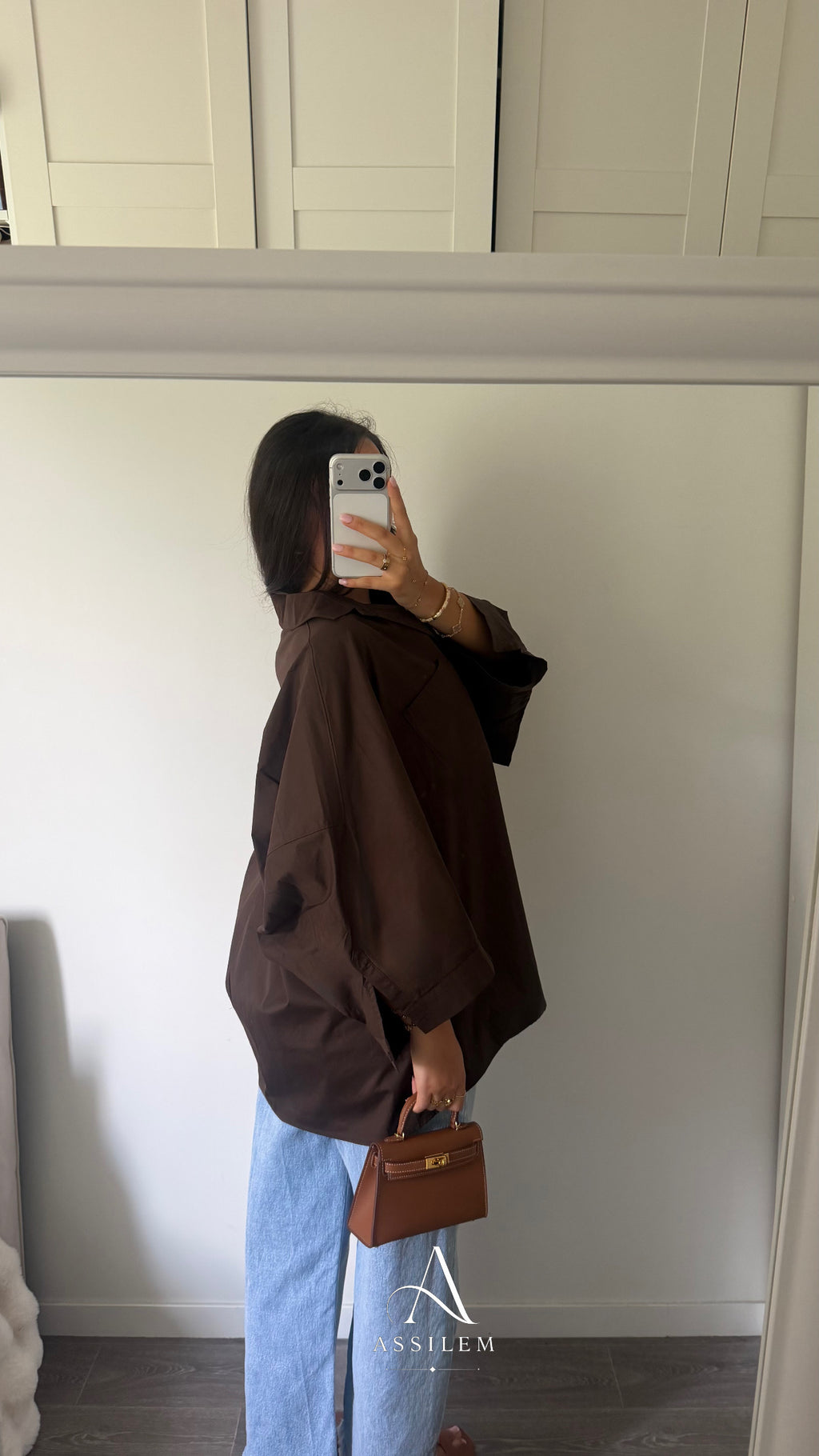 CHEMISE CASSY - marron