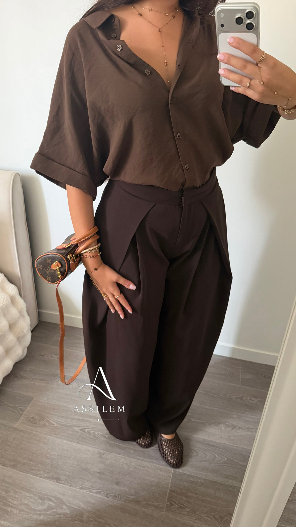 PANTALON LARA - marron