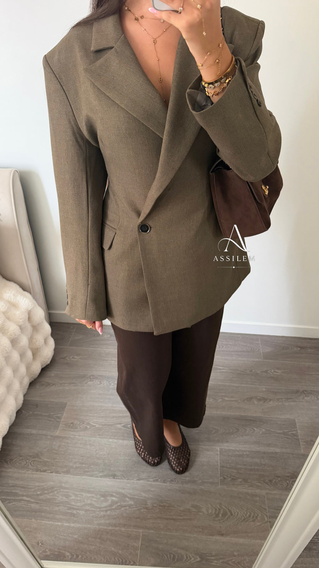 BLAZER MIA - taupe