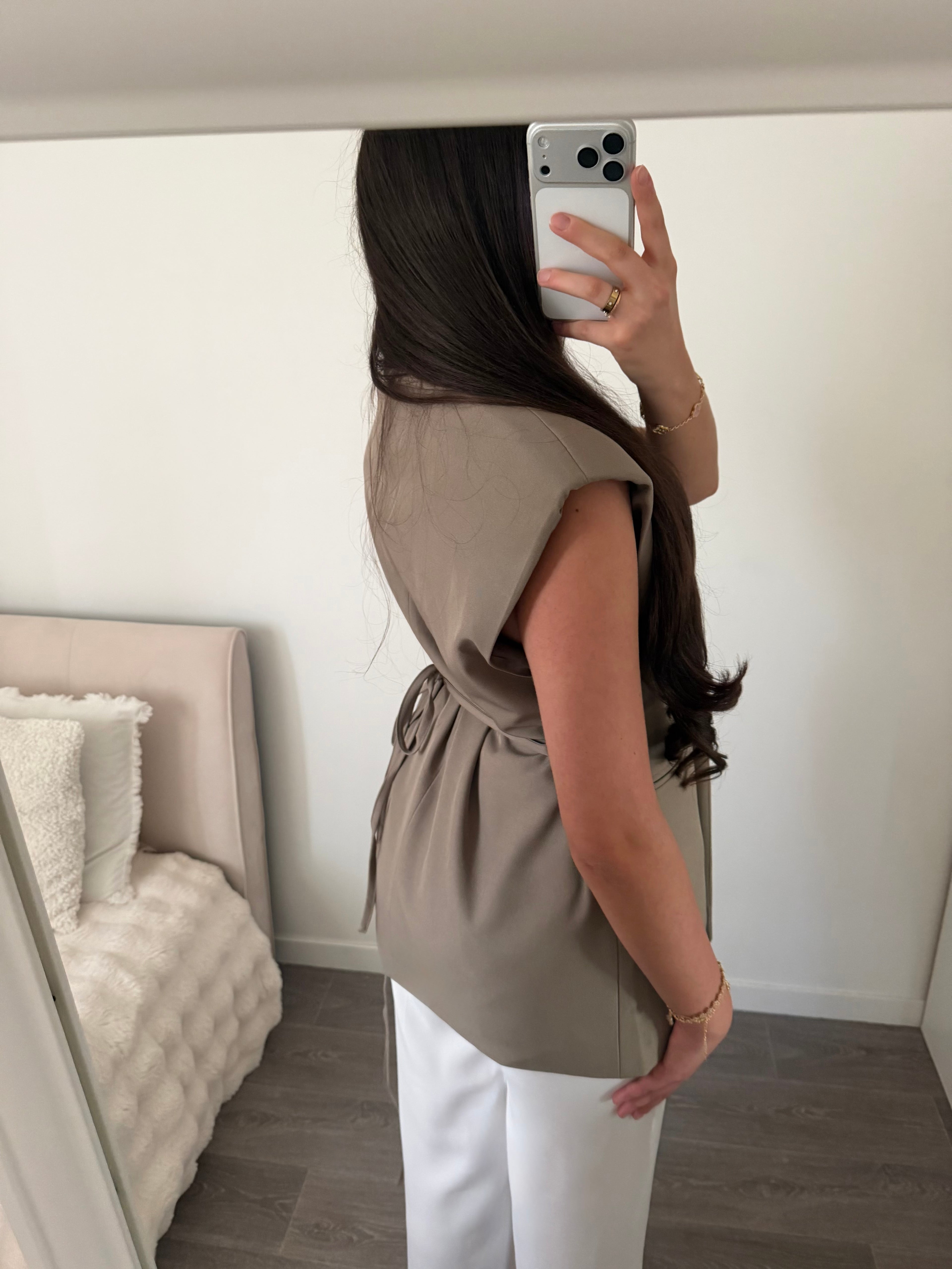 BLAZER DIANA - taupe qualité premium
