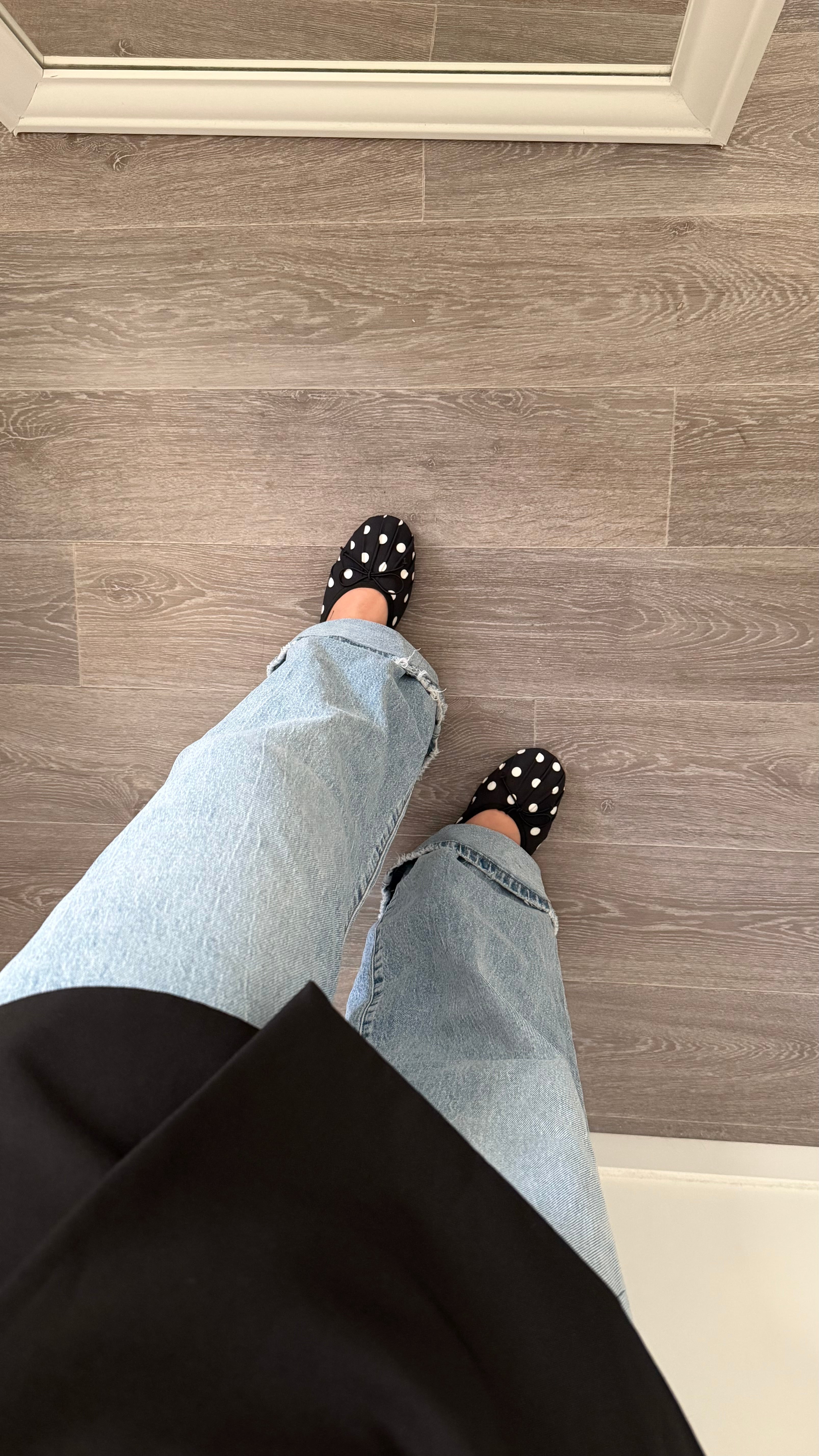 BALLERINES - noir à pois