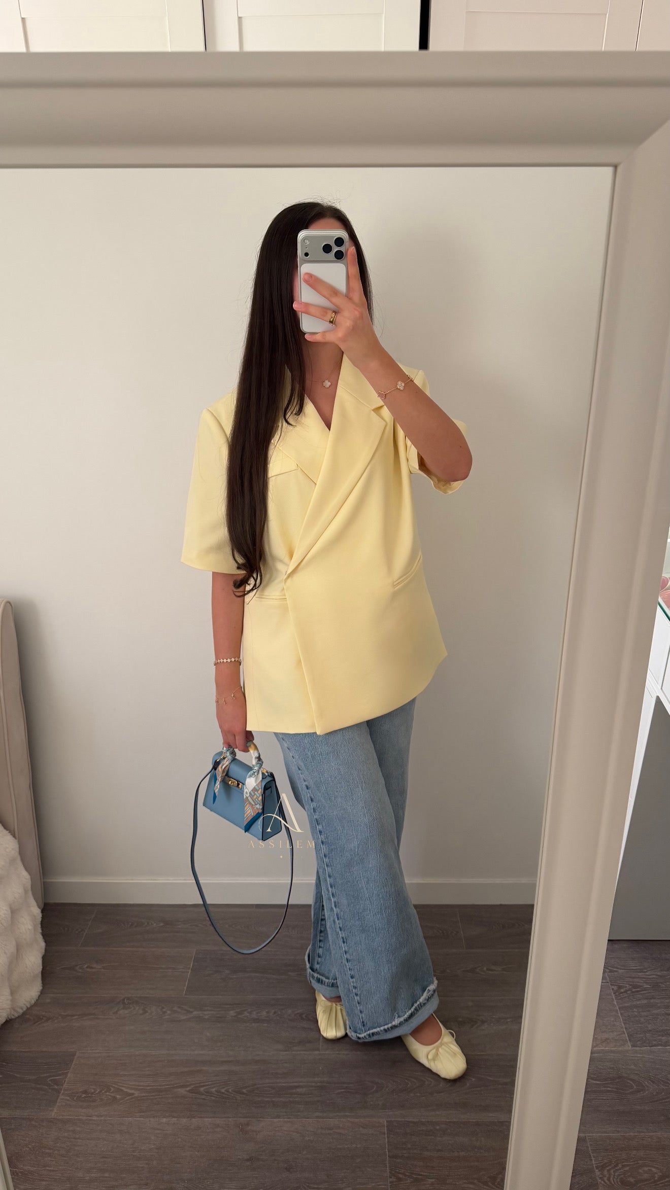 BLAZER LENA - jaune qualité premium
