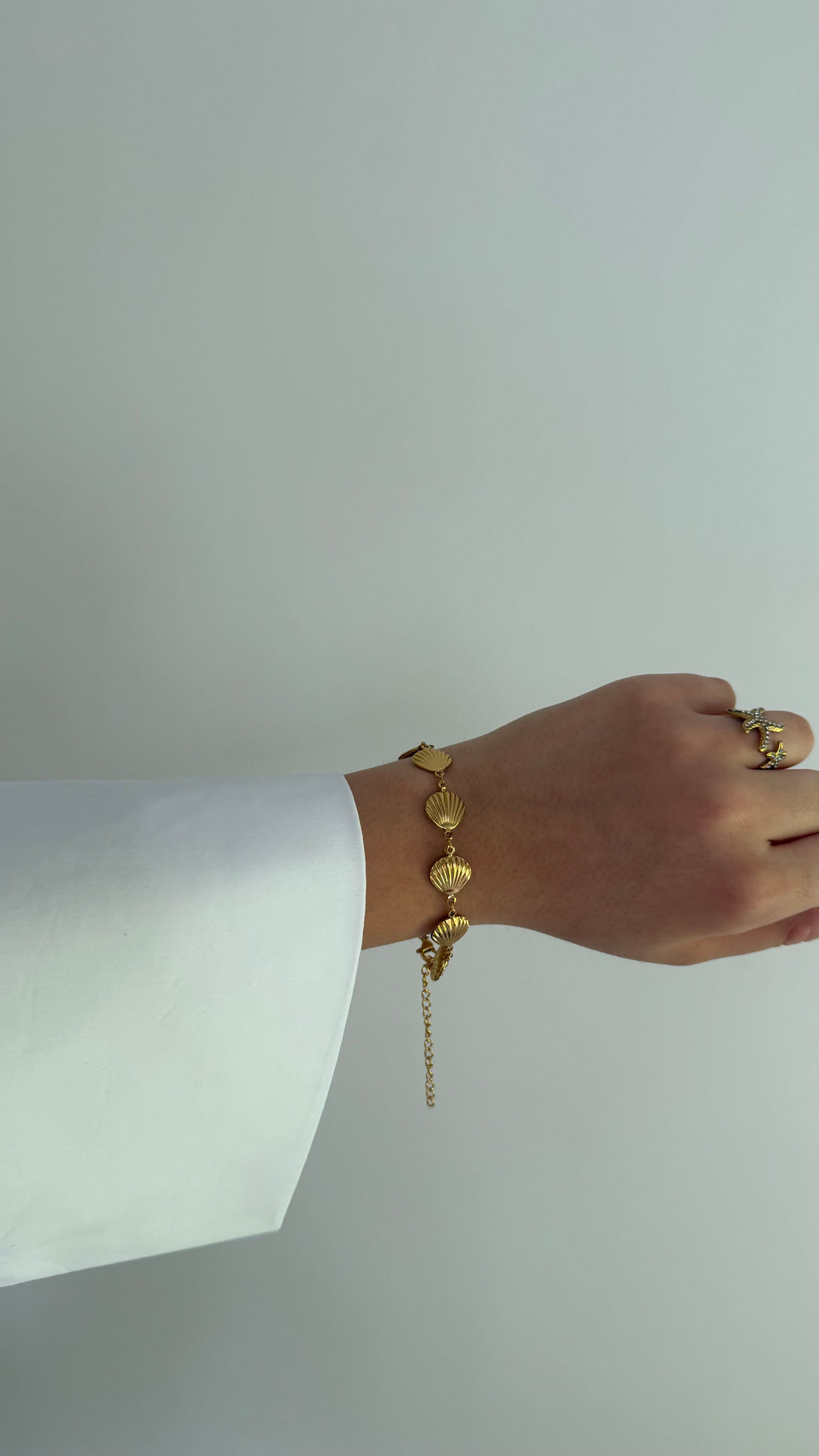 BRACELET - doré coquillage