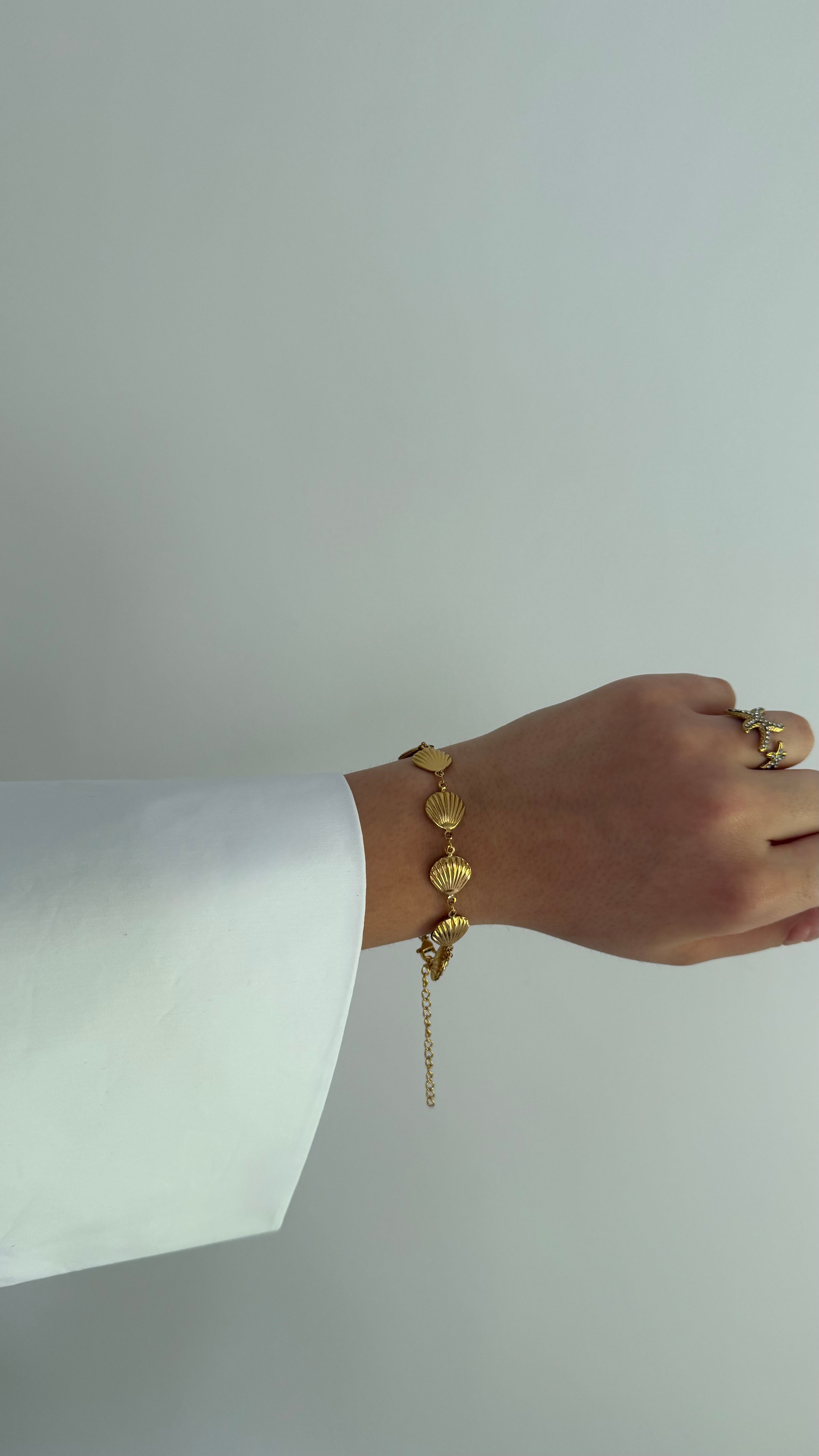 BRACELET - doré coquillage