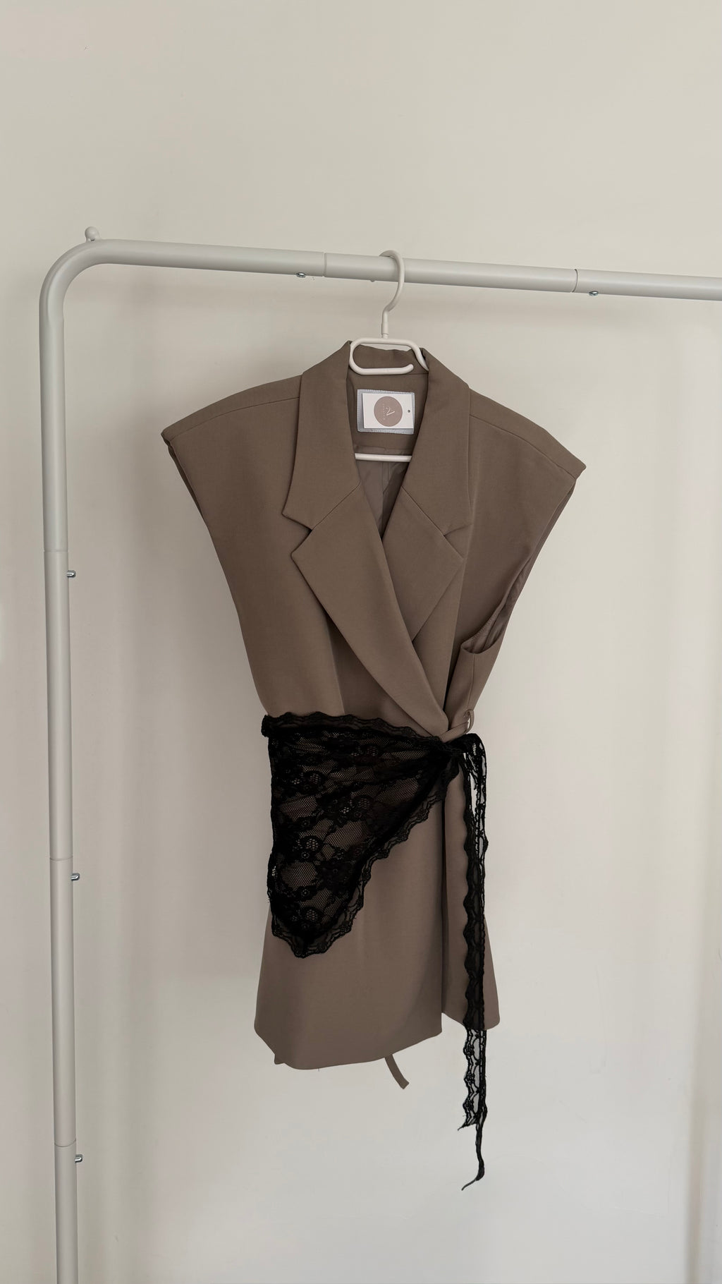 FOULARD - dentelle noire