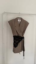 FOULARD - dentelle noire