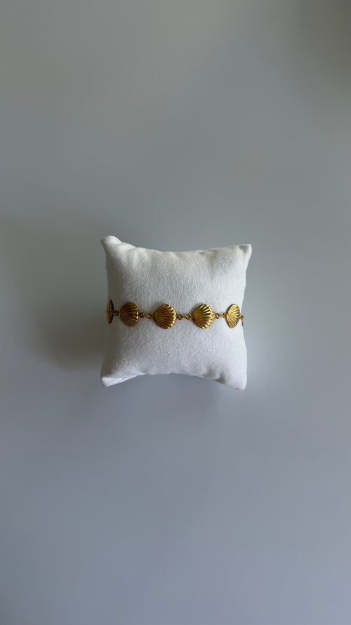 BRACELET - doré coquillage